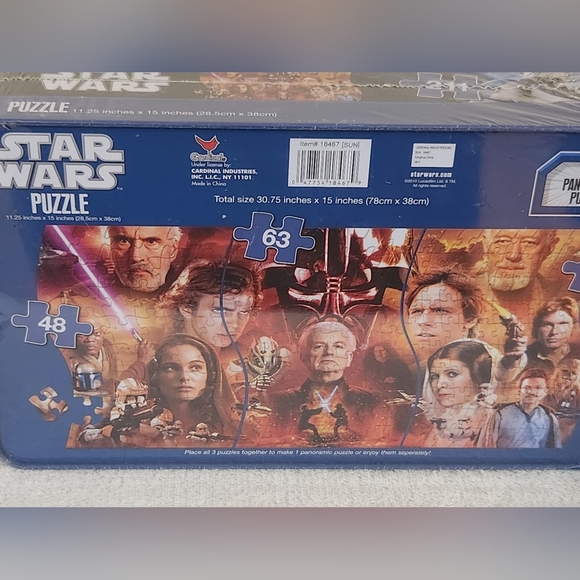 Star Wars 3-in-1 Puzzle Set NEW in Package - Picture 4 of 5